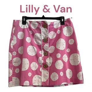 Lilly‎ & Van Skirt Pink Sand Dollar sz 16